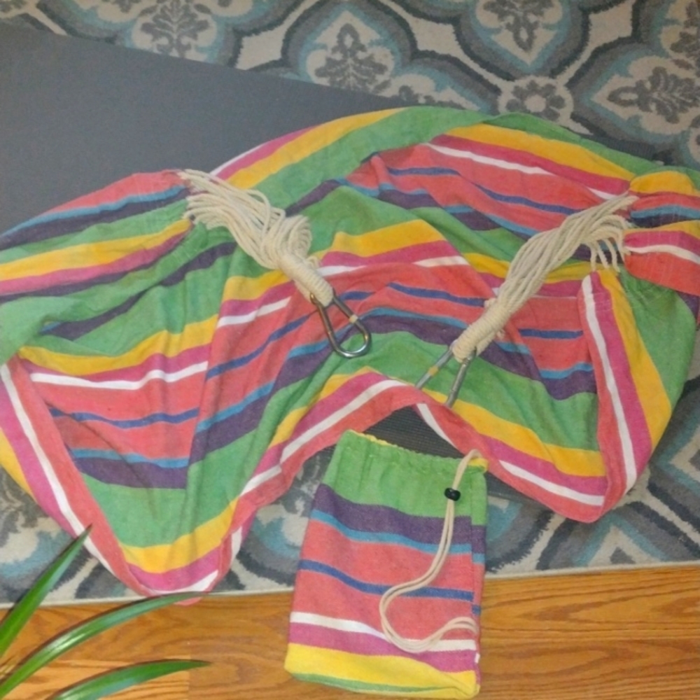 Clothe hammock in a bag